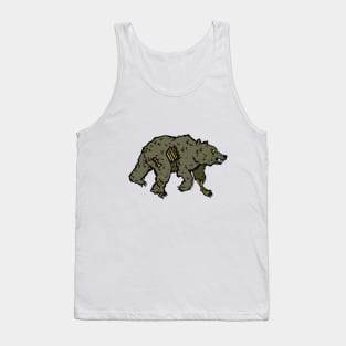 Zombie Grizzly Bear National Park Animal Tank Top